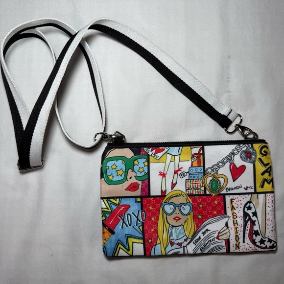 Brighton Handbags - Brighton Glam Girl Crossbody Pouch Bag Purse Tom Clancy Fashionista NWOT